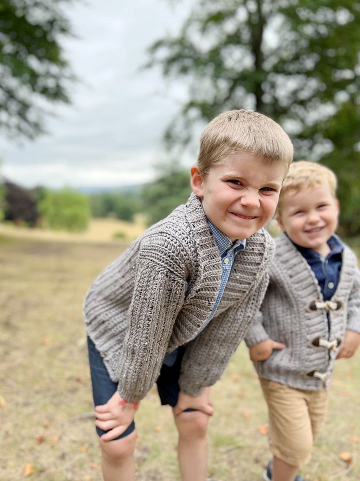 Wetherby Child Crochet Cardigan Pattern | sizes baby to age 10 product image (2)