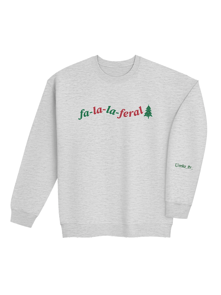 Fa La La Feral Festive Text Crewneck product image (1)