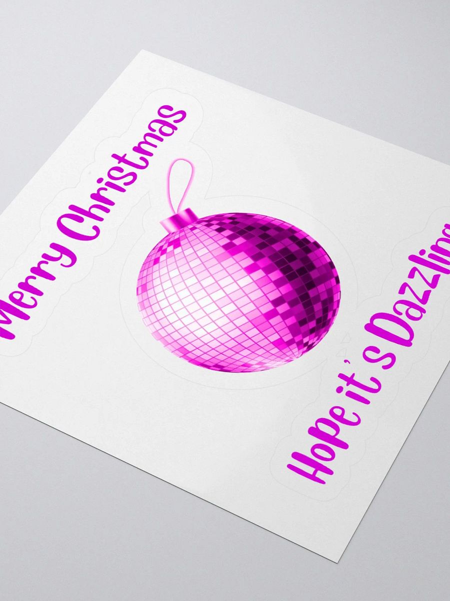 Dazzling Christmas Mirrorball Sticker - Pink product image (3)
