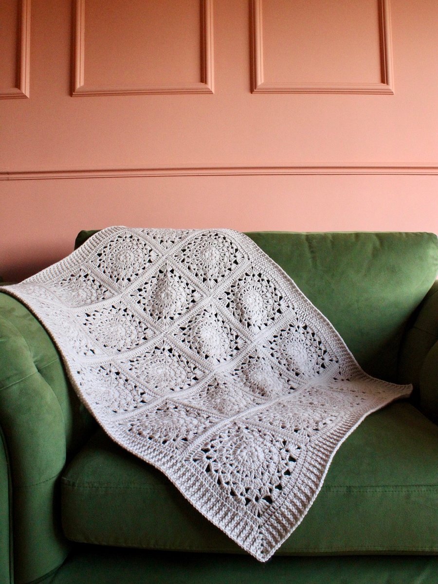 Lace Crochet Squares Blanket Pattern eBook product image (5)