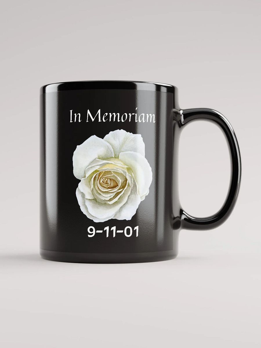 In Memoriam - 9/11 Tribute Glossy Black Mug product image (1)