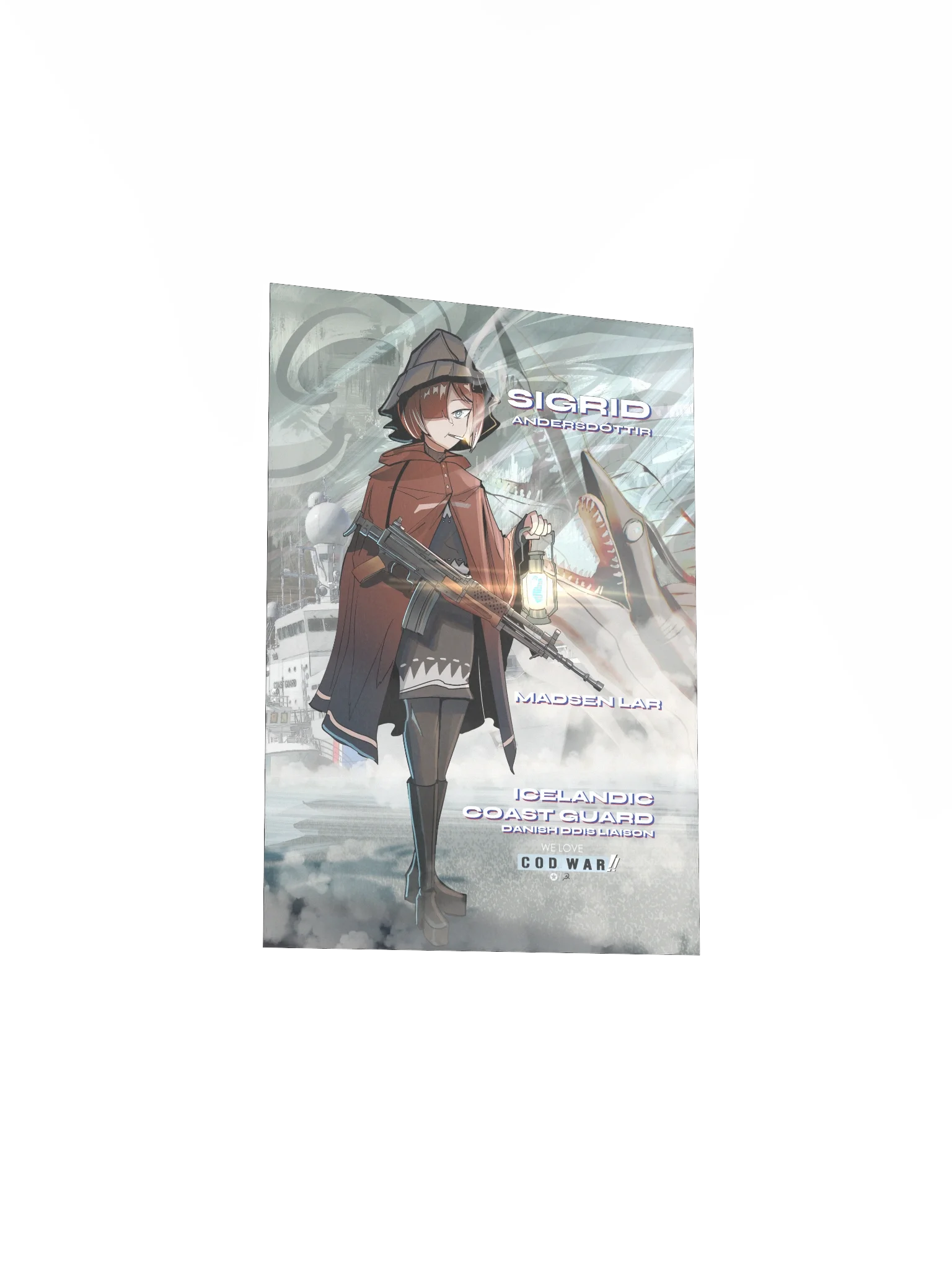 Sigrid Anderdottir Icelandic Coast Guard/Danish DDIS - We Love Cod War!! Print product image (3)