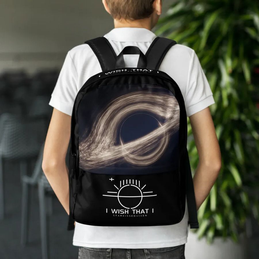 I WISH THAT I Black Hole Music Backpack product image (7)