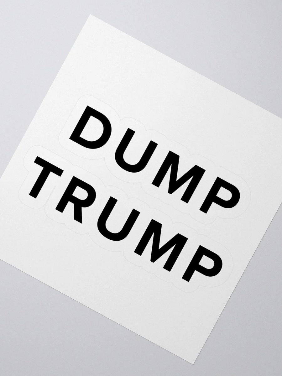 Dump Trump Kiss Cut Stickers product image (6)