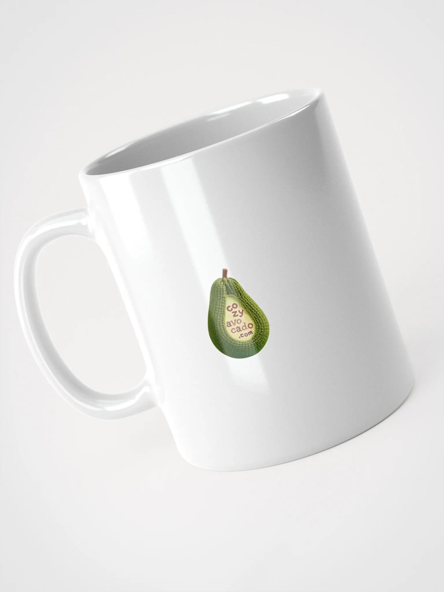 CozyAvocado White Glossy Raspberry Mug #1 product image (3)