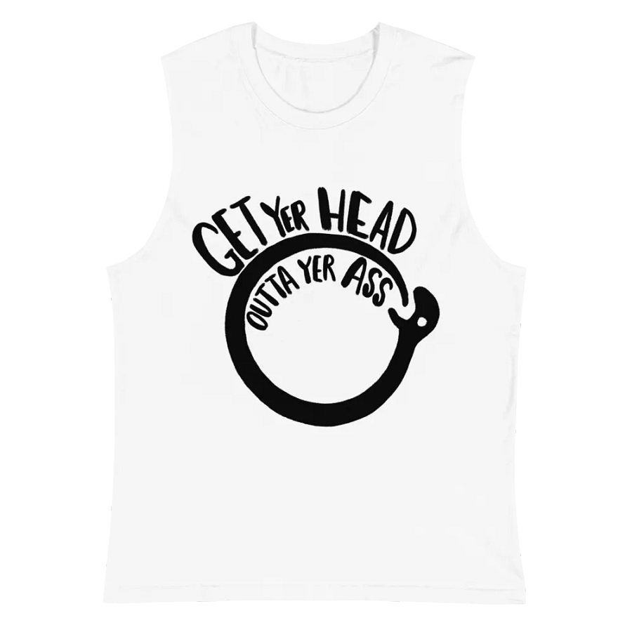 Ouroboros Muscle Tank - WHITE product image (2)