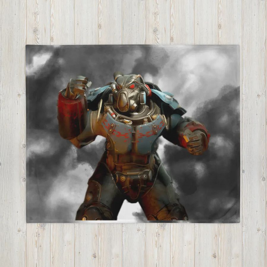 Power Armor Smokey Cloud Throw Blanket product image (4)