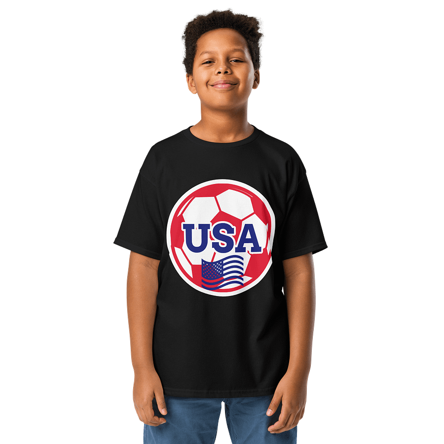 Patriotic Soccer USA Youth Tee product image (1)