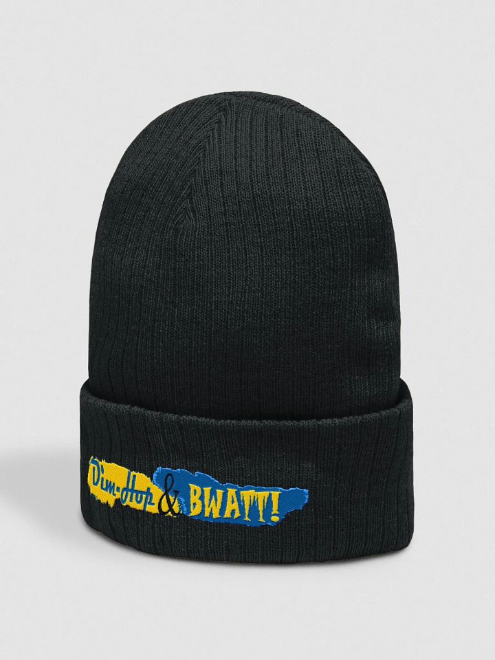 Dim-Hop & Bwatt Embroidered Ribbed Beanie product image (4)