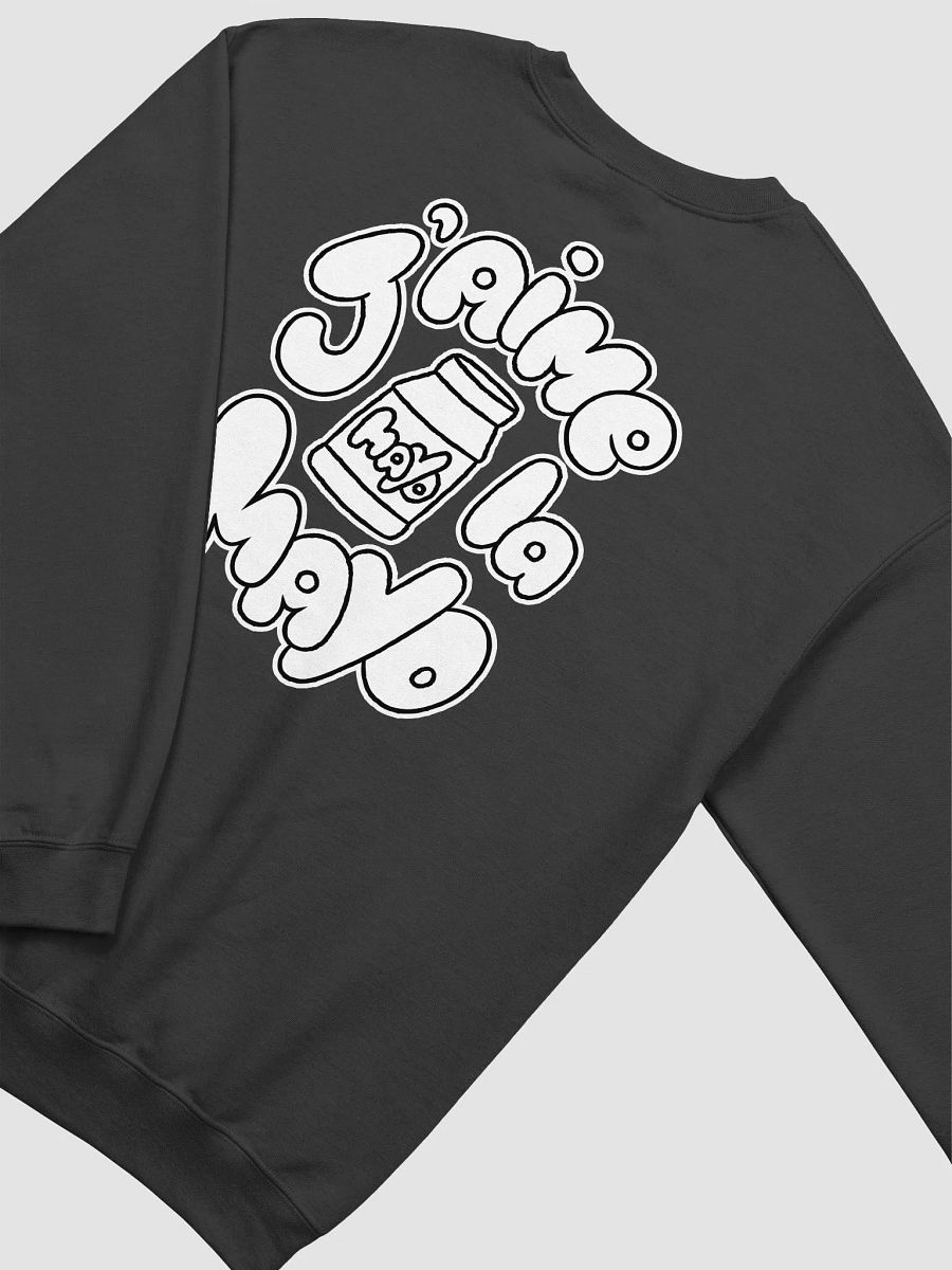 Crewneck unisexe - J'aime la mayo (noir) product image (4)