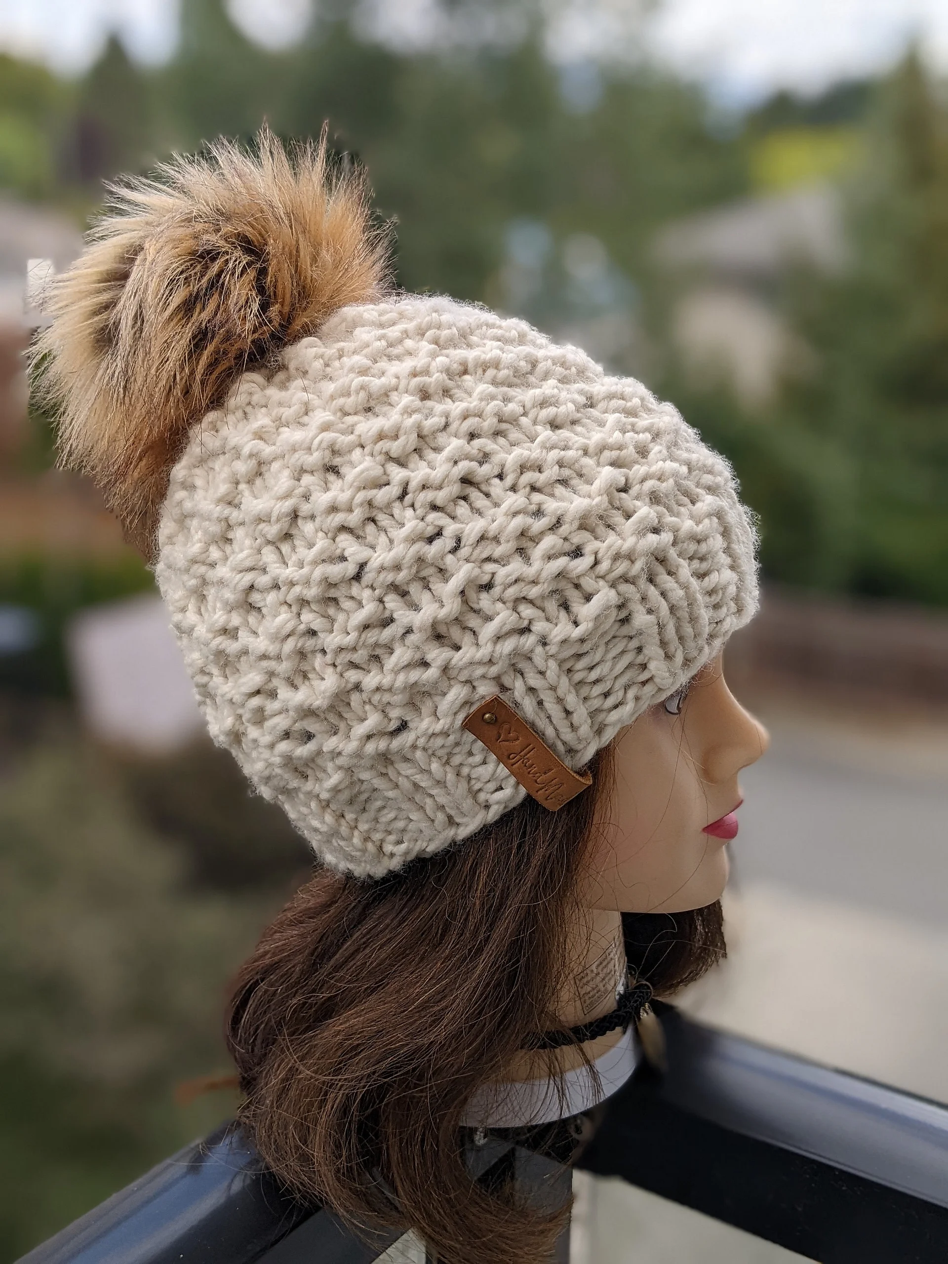 Frosty Chunky Hat Knitting Pattern product image (7)