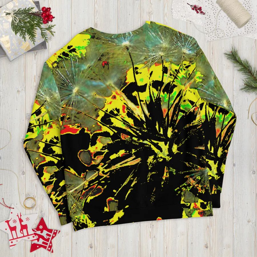 Bright Abstract Dandelion Clock Unisex Sweatshirt product image (12)