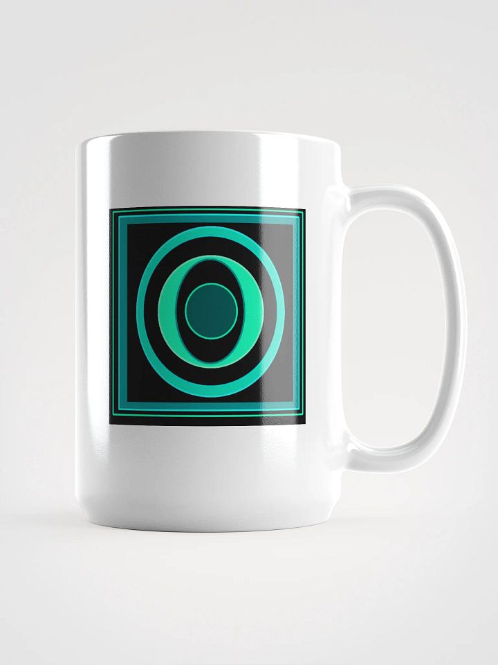 Imperfect green geometry Concentric Mug product image (1)