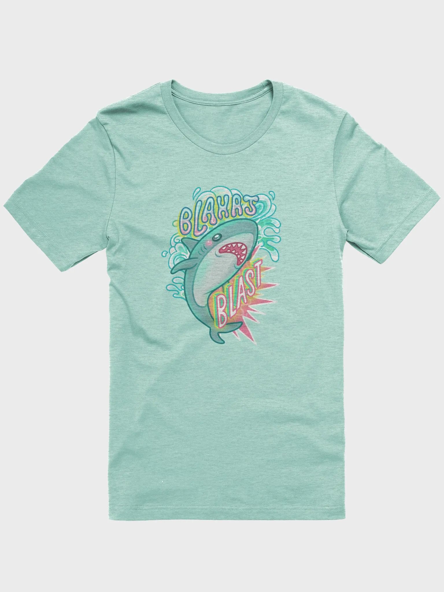 Blahaj Blast Supersoft T-Shirt product image (52)