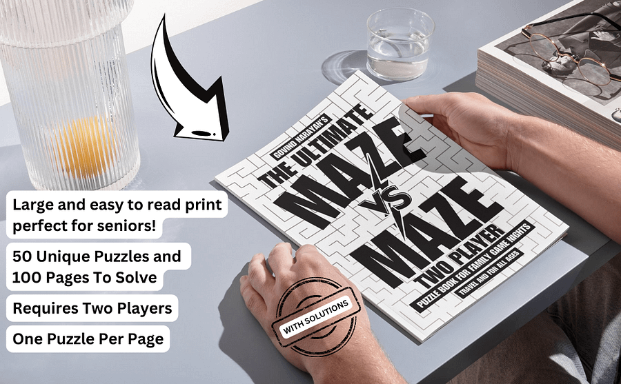 Maze Vs Maze: The Ultimate Two-Player Puzzle Book | Ebook | Printable PDF product image (3)