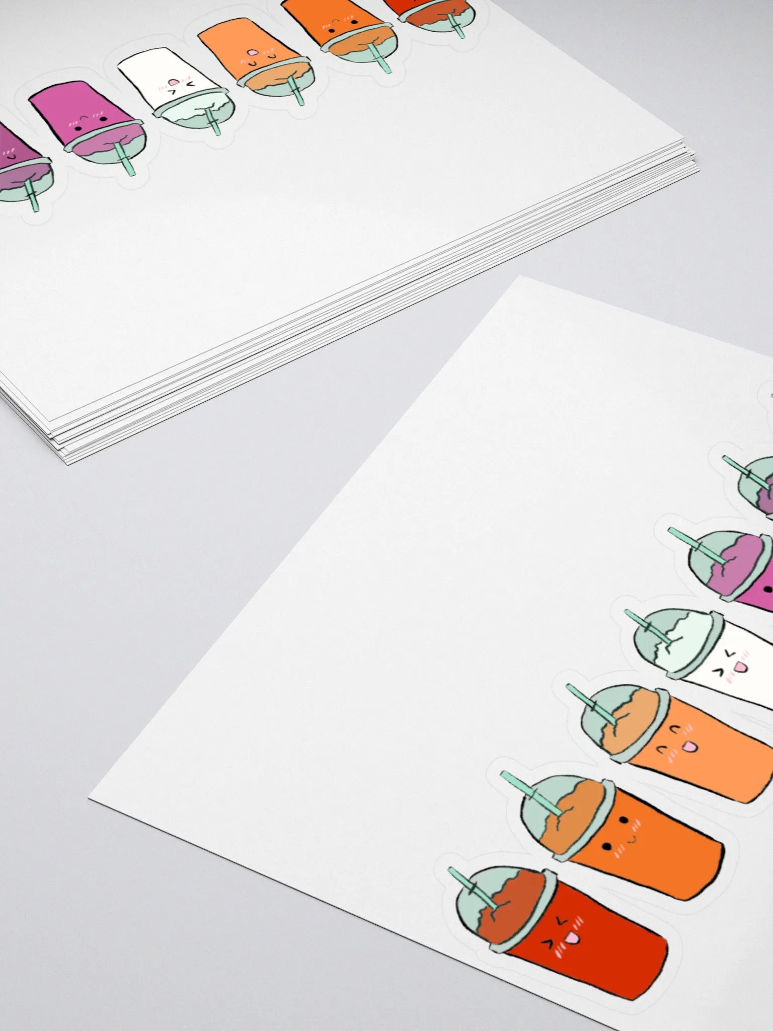 Slushie Buddies: Lesbian Flag Sticker product image (4)