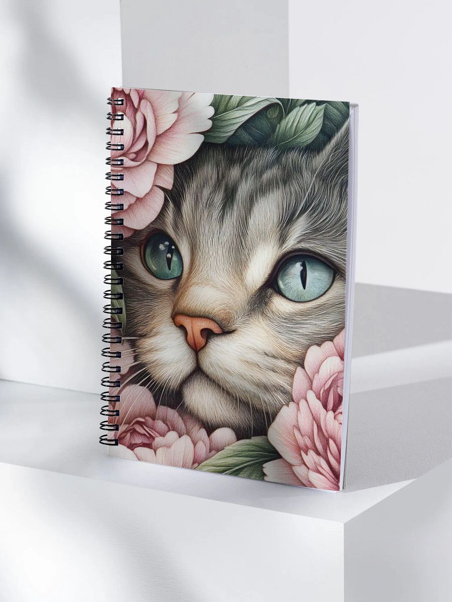 Peony Cat Spiral Notebook product image (4)