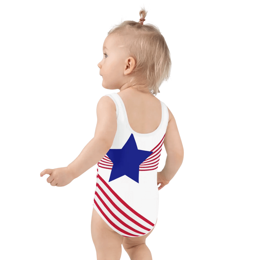 Old Glory Ribbons Kids and Toddlers Swimsuit product image (7)