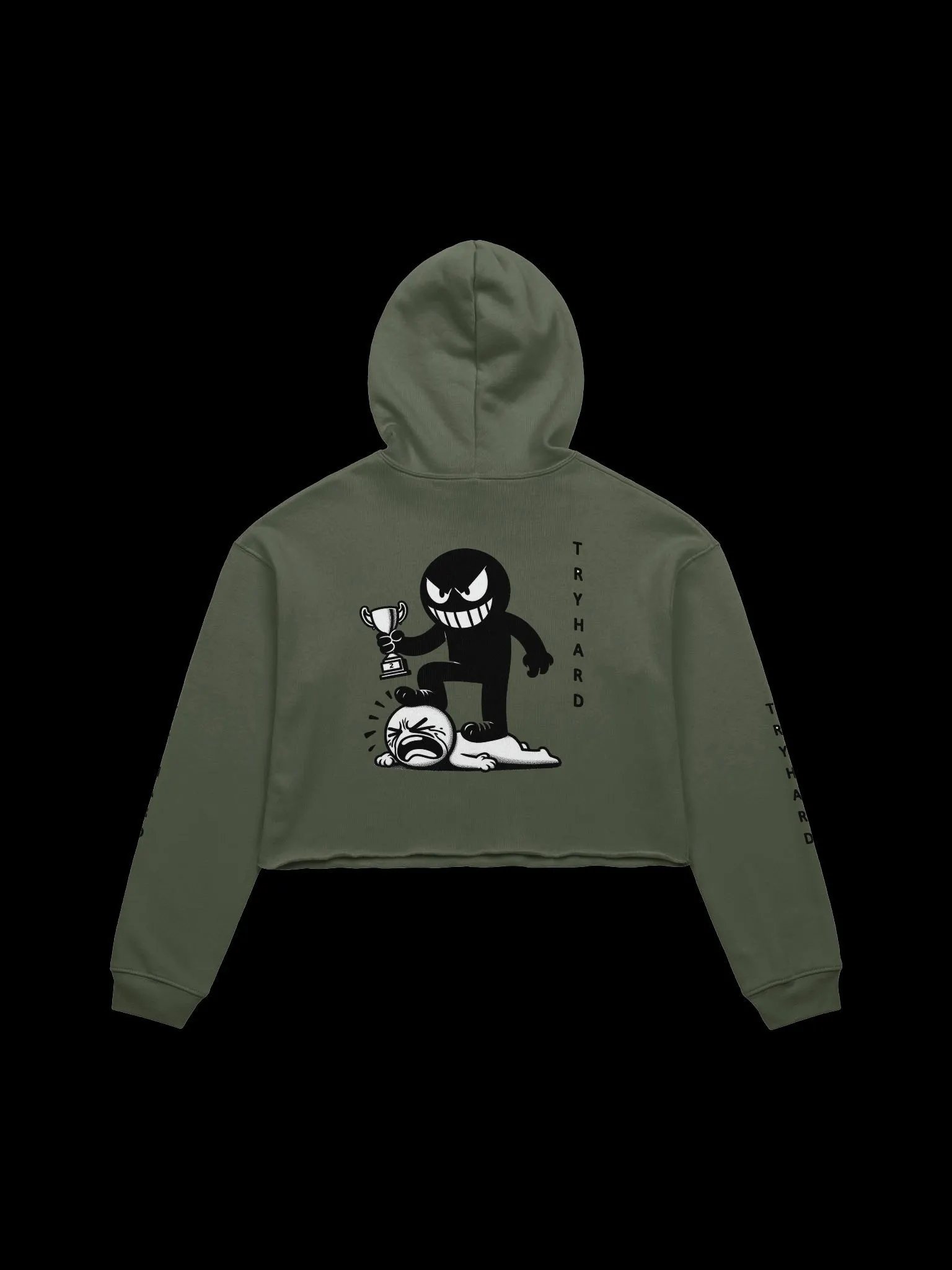 Try hard Crop Hoodie product image (6)