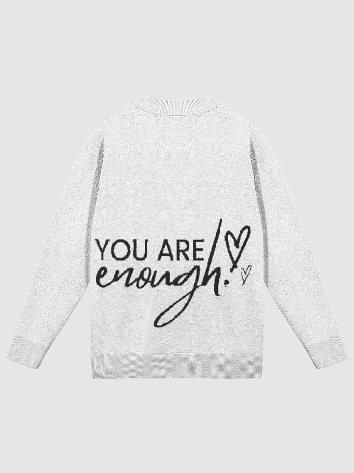 You Are Enough: Womens knitted Cardigan Sweater product image (8)