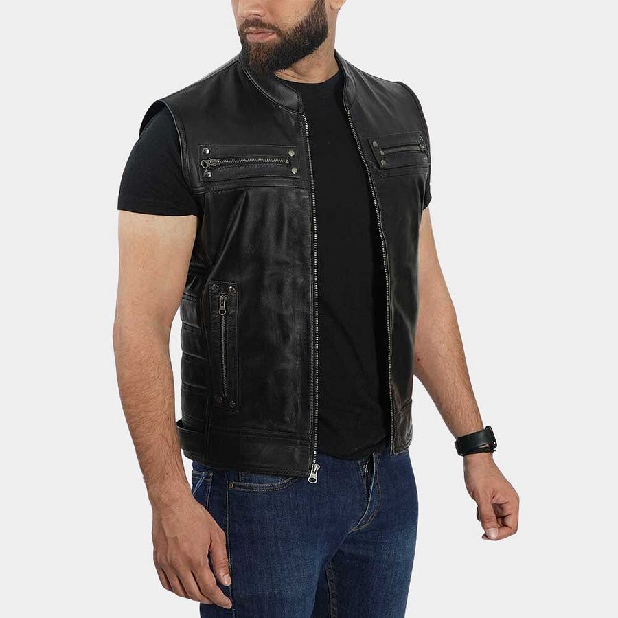 Cena Leather Moto Vest [MENS] product image (2)