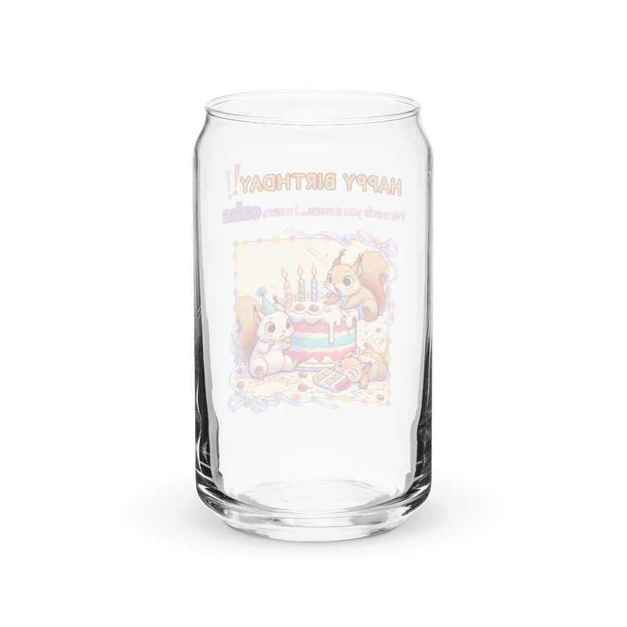 Squirrel Birthday Surprise Can-shaped Glass product image (6)