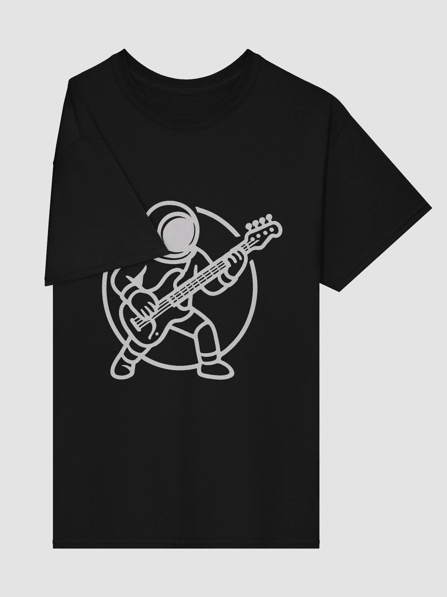 Holidays On Mars | Astronaut Bass Player T-shirt (dark colours) product image (19)