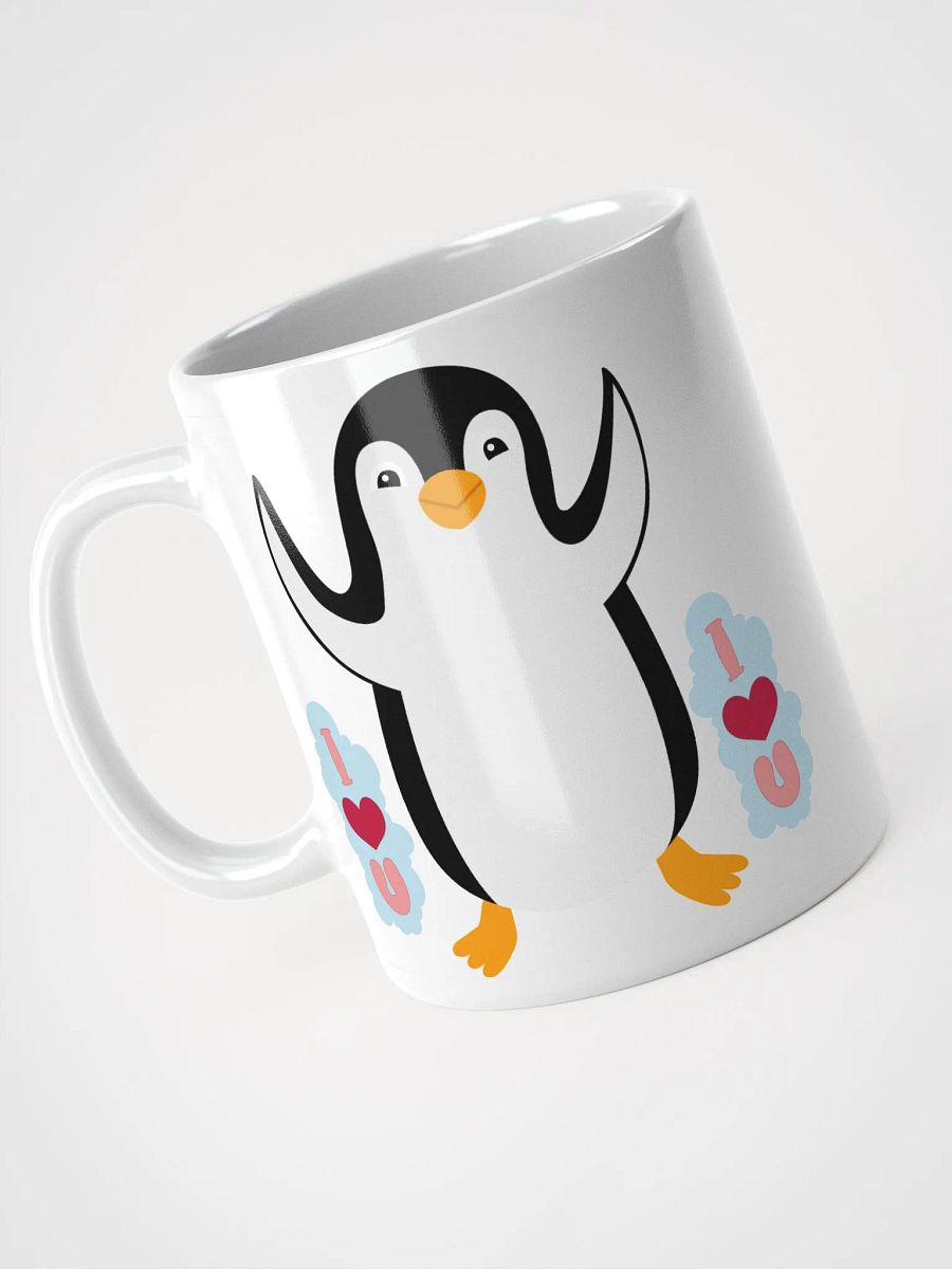 White Glossy Mug Pengiun product image (3)