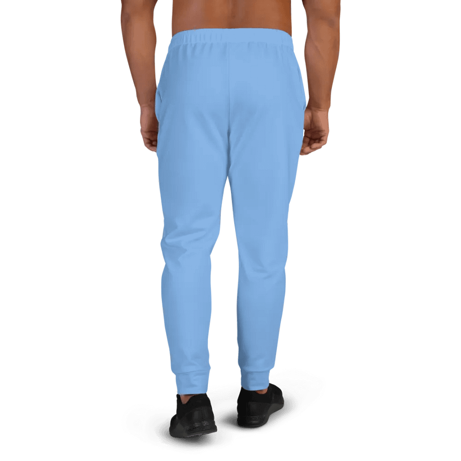 Plain Light Blue True Summer Recycled Polyester Premium Men's Joggers by Treasure Pie product image (3)