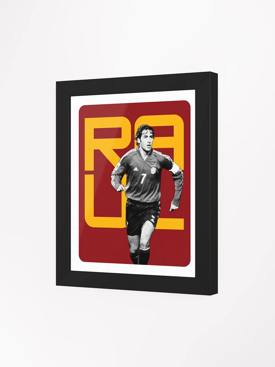 Raul BW Spain Name Art Framed Print product image (2)