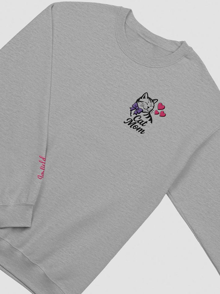 CAT MOM / SWEATSHIRT WITH PERSONALIZED NAME / EMBROIDERED product image (1)