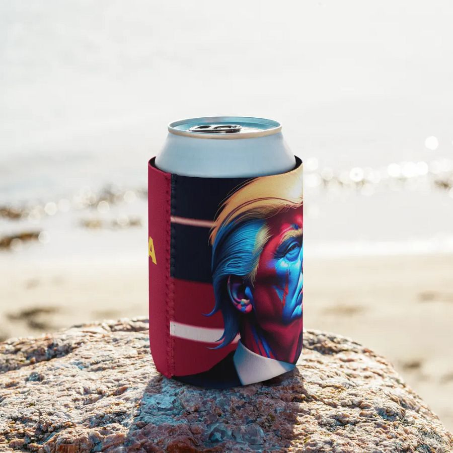 Blue and Red Can Cooler product image (10)