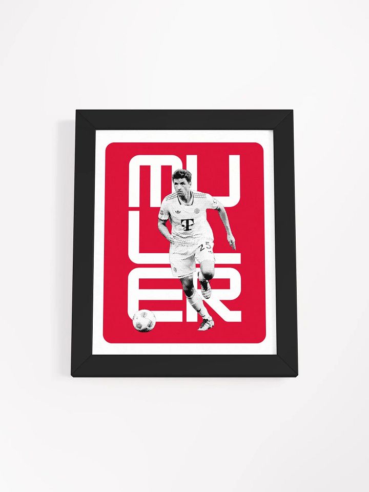 Thomas Müller BW Bayern Munich Name Art Framed Print product image (1)