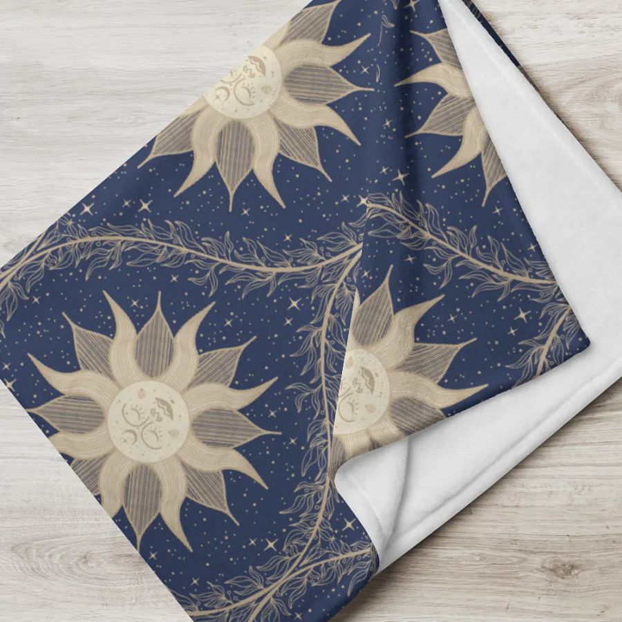 Mystic Suns and Leaves Throw Blanket product image (5)
