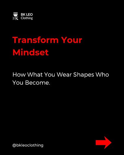 ‎How What You Wear Transforms Your Mindset What you put on your body shapes what goes on in your mind.
‎
‎Science calls it en...