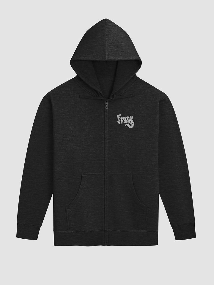 Furry Trash Zip-Up Hoodie - with back print product image (1)