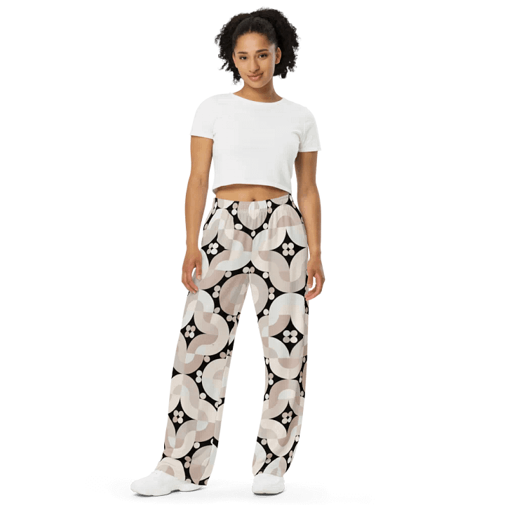 BUIII Retro Harmony: Whispering Sands Wide-Leg Pants product image (2)