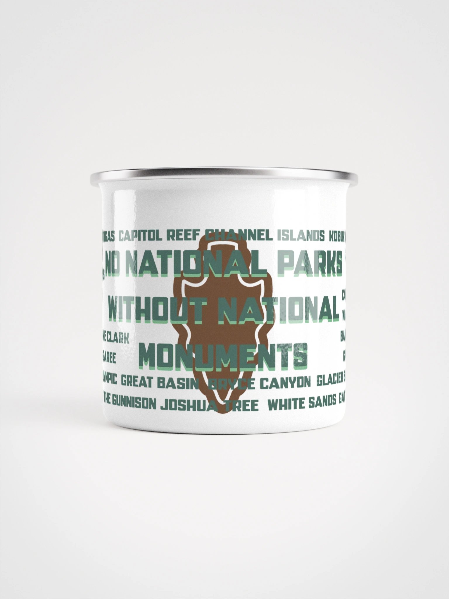 No National Parks without Monuments Enamel Mug product image (2)