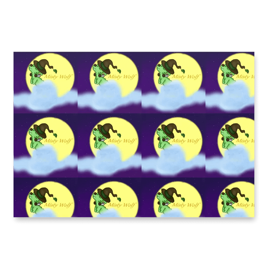 Misty Wolf Wrapping Paper Set product image (2)
