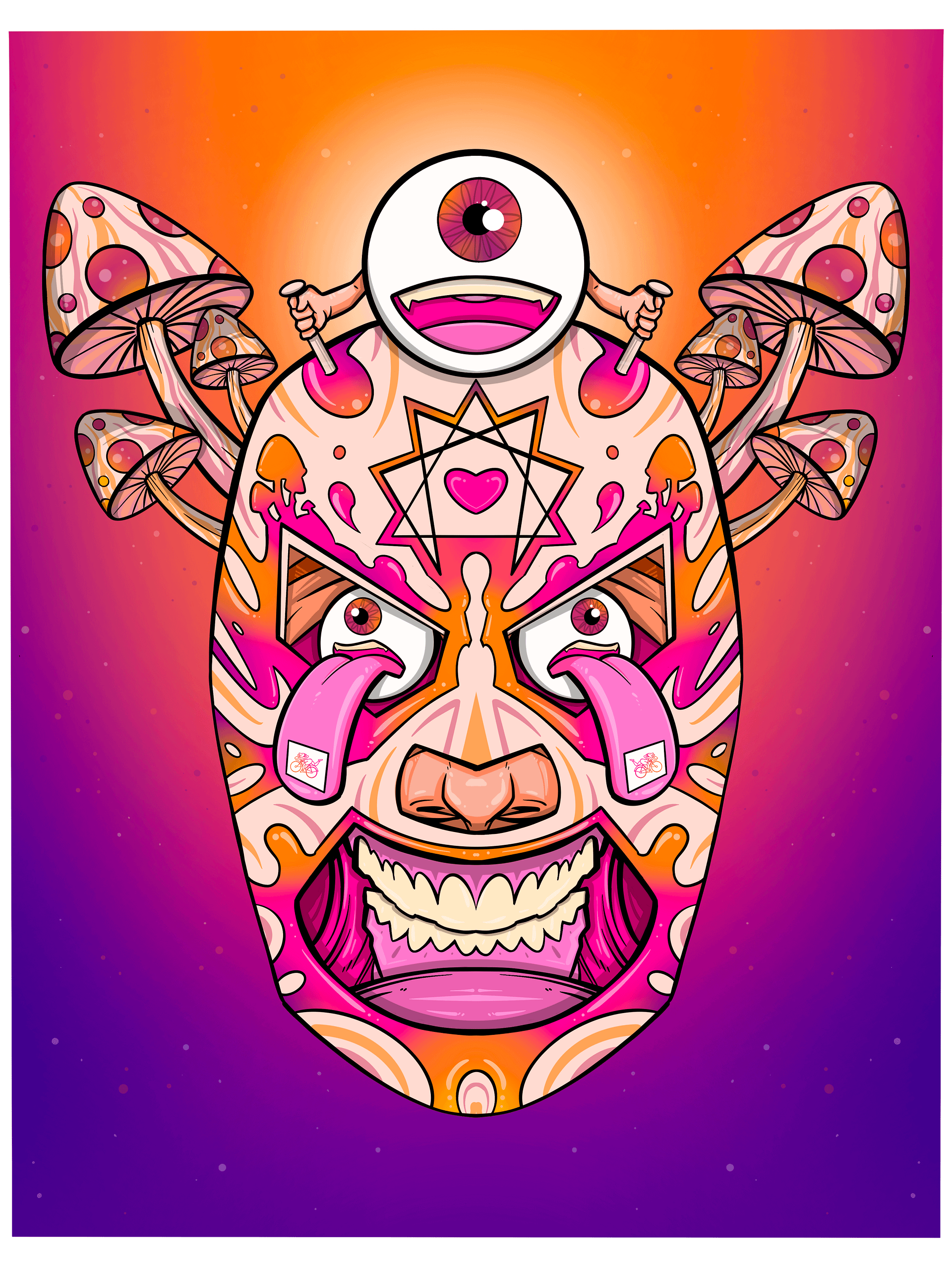 Psychedelic Warrior Print product image (1)