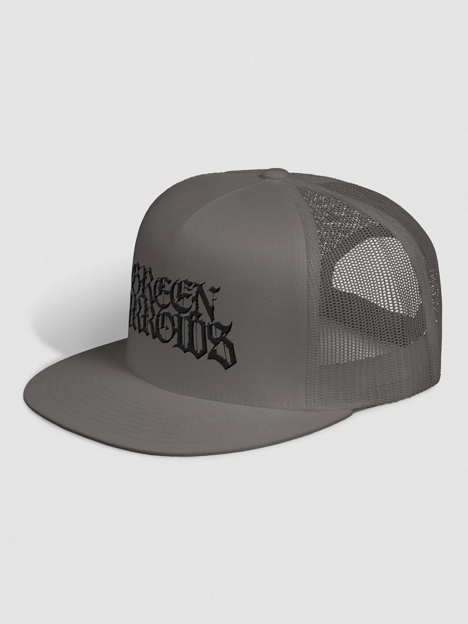 Green Arrows trucker cap - black script product image (2)