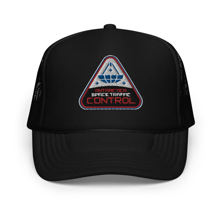 Retro-Futuristic Corporations - Antarctic Space Traffic Control Trucker cap product image (1)