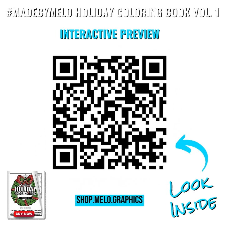 Holiday Coloring Book Vol 1: BIG BUNDLE - Printable PDF | #MadeByMELO product image (2)