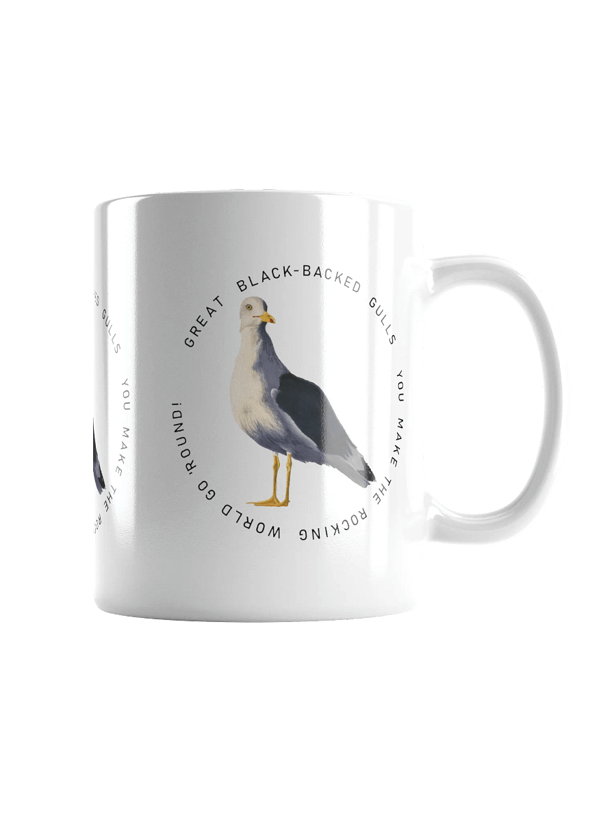 Black-Backed Gulls white mug product image (1)