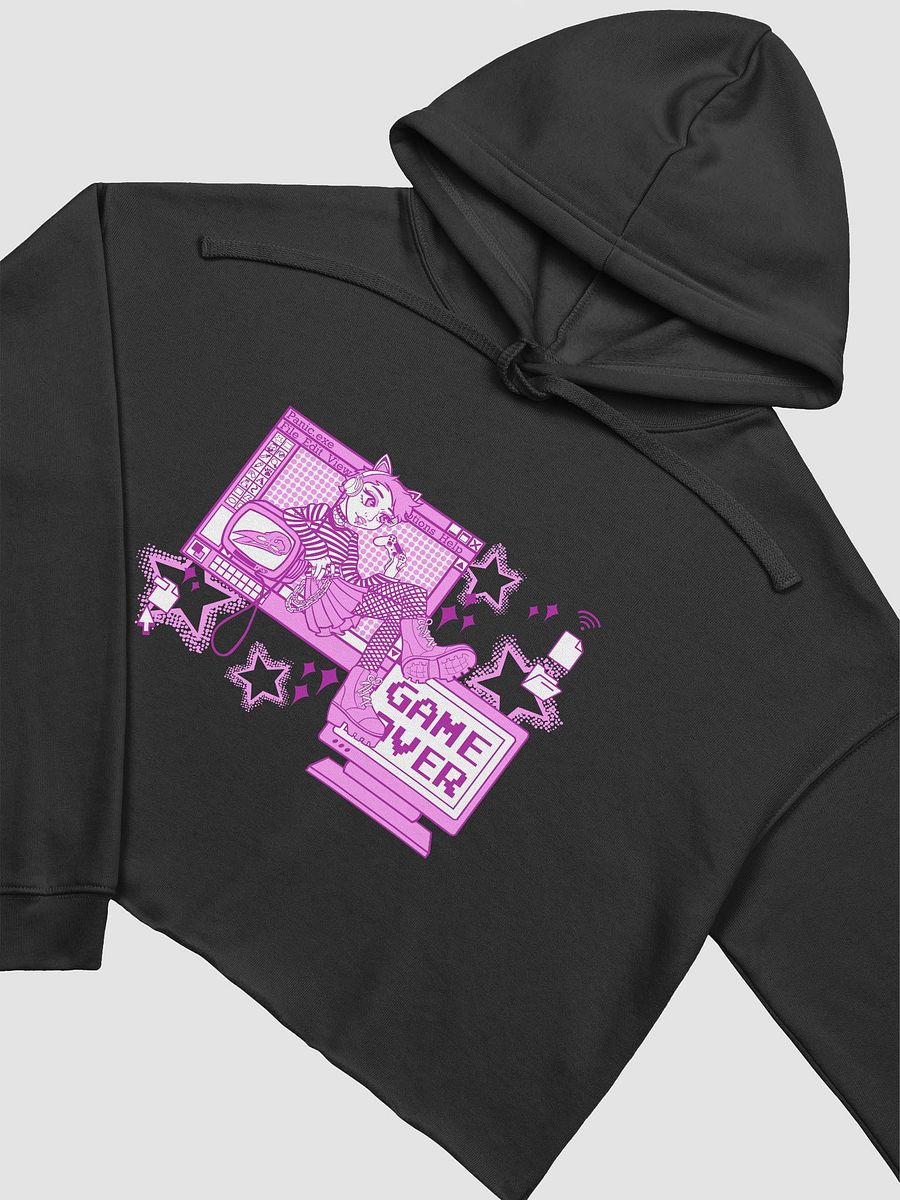 Pink Game Over Cropped Hoodie product image (16)