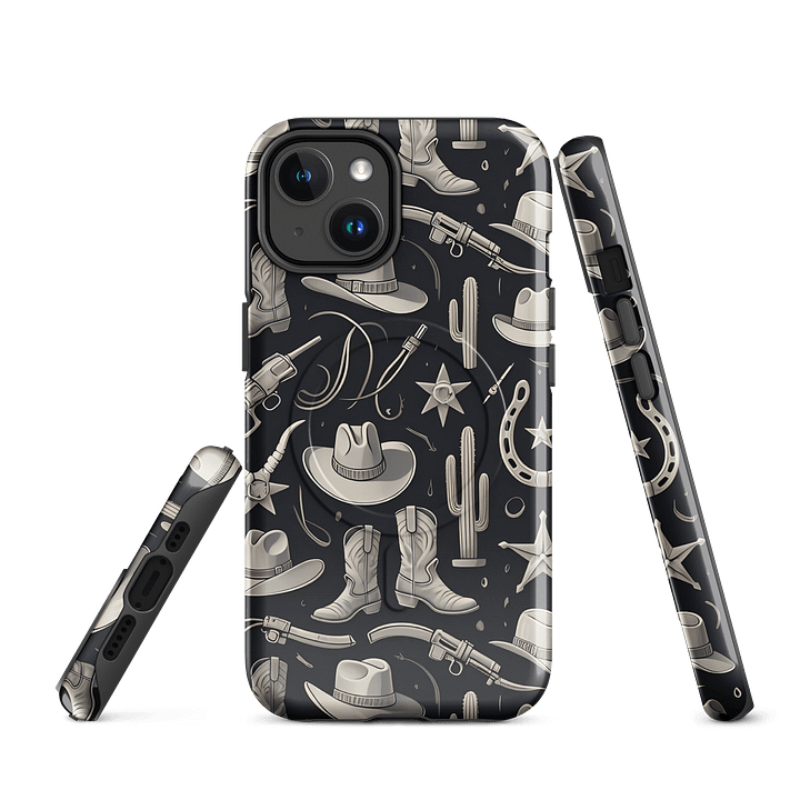 Western Cowboy & Cowgirl Rodeo iPhone Case – MagSafe Compatible product image (2)