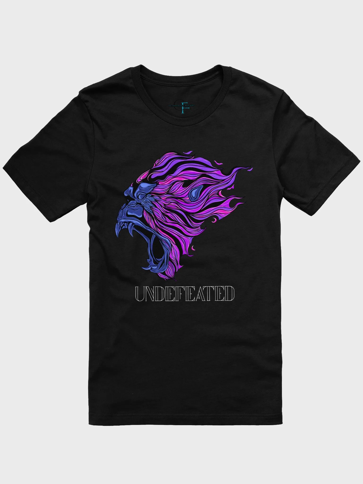 Vibrant Purple Gorilla Head "UNDEFEATED" Tee | Bella + Canvas 3001 Unisex Shirt product image (6)