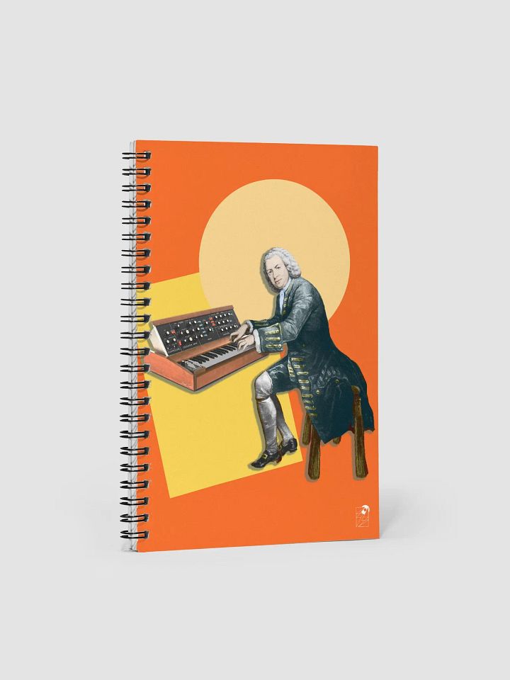 Prelude and Moogue by Frank Fonik, EDM Techno Spiral Notebook product image (1)