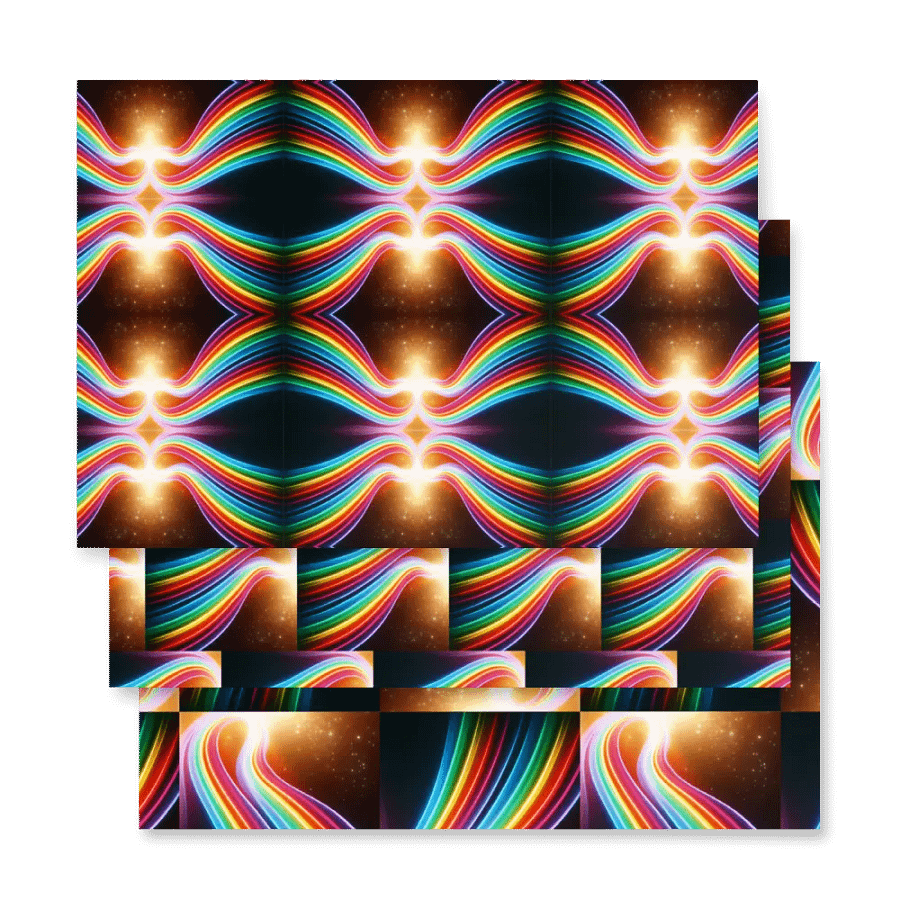 Cosmic Kaleidoscope Wrapping Paper Set product image (4)