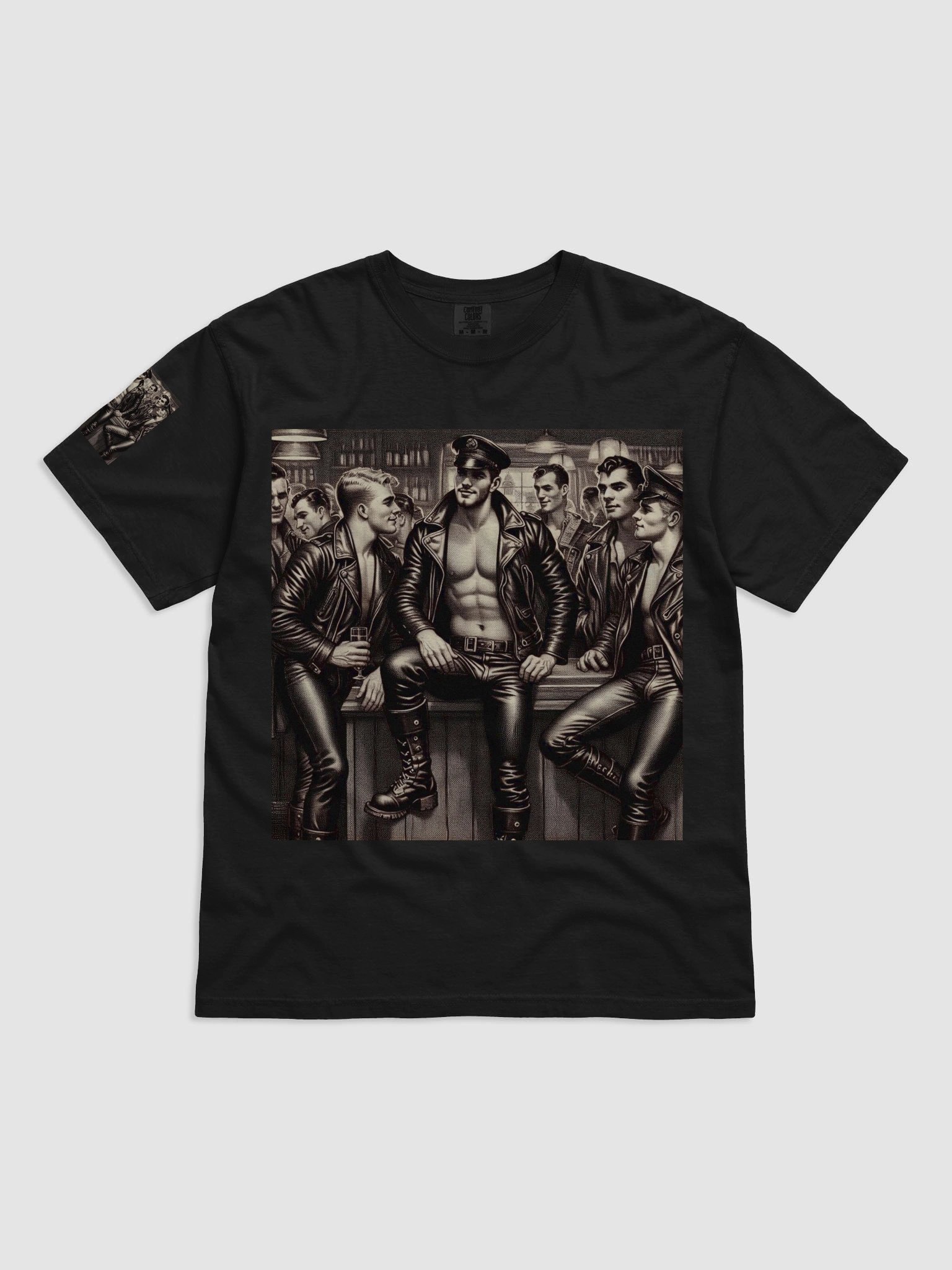 Vintage To Sir With Love Leather Daddy Berlin Leder Bar Pride Tom of Finland Tribute Graphic Design T Shirt product image (10)